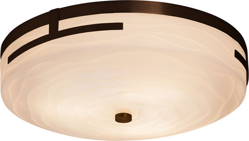 Justice Design PNA-8998 Porcelina Atlas Contemporary LED Flush Mount Lighting