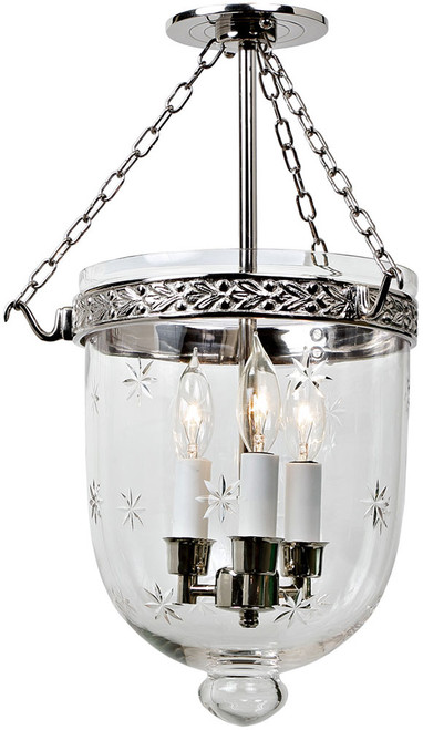 JVI Designs 1151-15 Kensington Polished Nickel Entryway Light Fixture