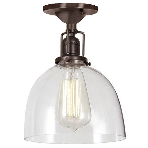 JVI Designs 1202-08-S5 Union Square Oil Rubbed Bronze Finish 9.75" Tall Flush Mount Lighting