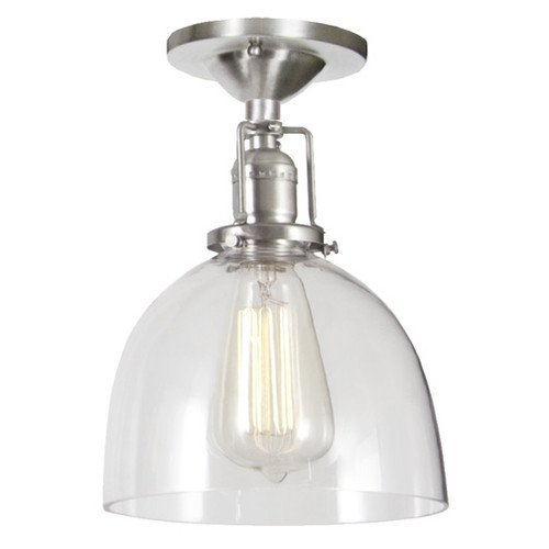 JVI Designs 1202-17-S5 Union Square Pewter Finish 9.75" Tall Flush Mount Ceiling Light Fixture