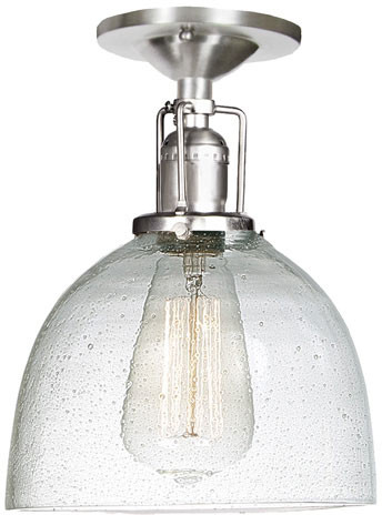 JVI Designs 1202-17-S5-CB Union Square Pewter Flush Ceiling Light Fixture