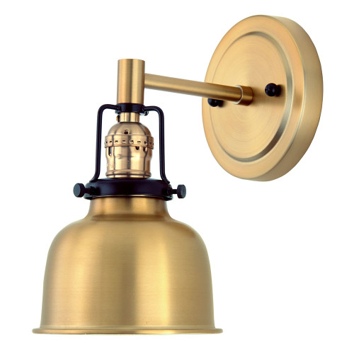 JVI Designs 1223-10 M2 Nob Hill Contemporary Satin Brass Wall Lamp