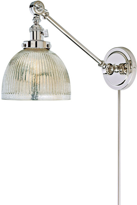JVI Designs 1255-15-S5-MP Soho Madison Modern Polished Nickel Swing Arm Wall Lamp