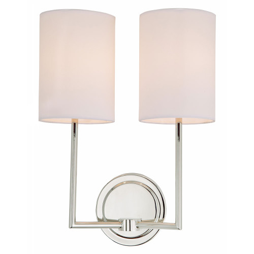 JVI Designs 1271-15 Elliot Polished Nickel Wall Mounted Lamp