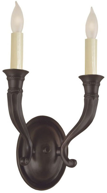 JVI Designs 230-08 8 Inch Wide 2 Candle Wall Sconce - Transitional