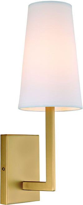 JVI Designs 431-10 Sullivan Satin Brass Wall Sconce Lighting