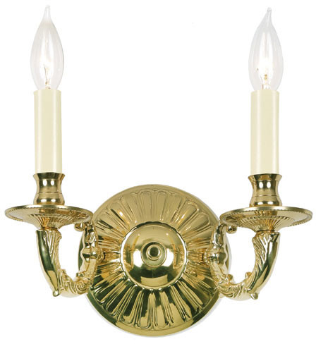 JVI Designs 346-01 San Clemente Polished Brass Wall Sconce