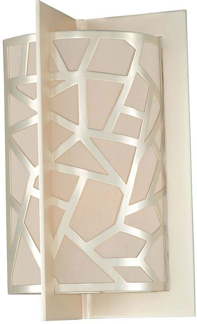 Kalco 303521RS Miramar Contemporary Rose Silver Wall Sconce