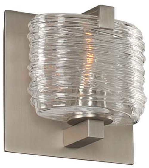 Kalco 313731SN South Bay Contemporary Satin Nickel Xenon Wall Sconce Lighting