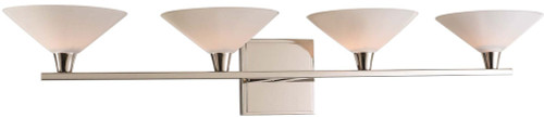 Kalco 315134PN Galvaston Polished Nickel LED 4-Light Lighting For Bathroom