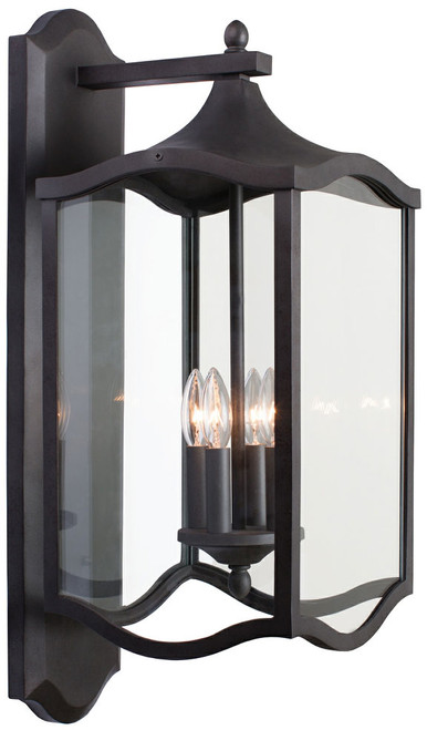 Kalco 404522AI Lakewood Aged Iron Exterior Large Wall Light Fixture
