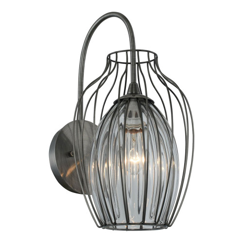 Kalco 404820CM Emilia Contemporary Chemical Stainless Steel Outdoor 11" Wall Lamp