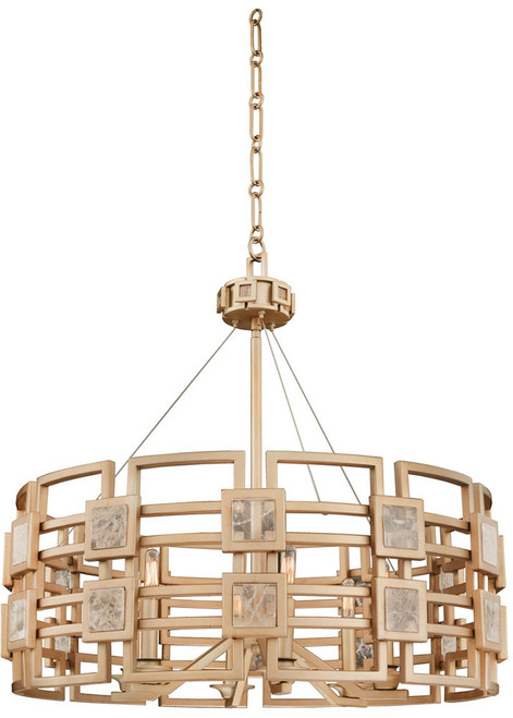Kalco 500651MG Metropolis Modern Modern Gold Drop Ceiling Light Fixture