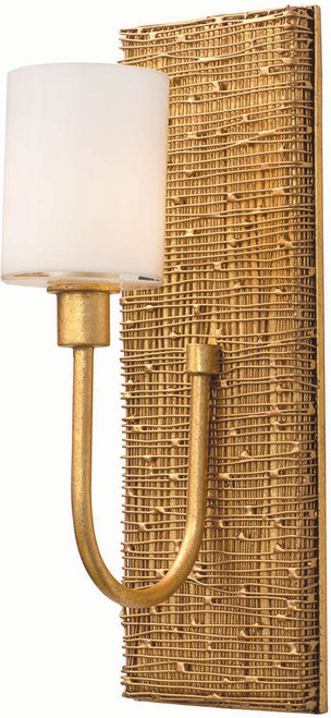 Kalco 504422GL Cestino Gold Leaf Wall Sconce Light