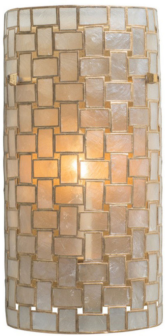 Kalco 505820OL Roxy Contemporary Oxidized Gold Leaf Lighting Wall Sconce