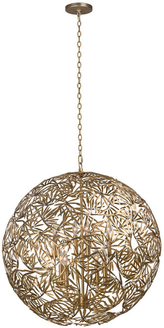 Kalco 507652OL Jardin Modern Oxidized Gold Leaf 32" Drop Lighting Fixture
