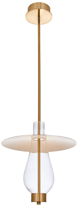 Kalco 517555WB Hugo Modern Winter Brass LED Pendant Lighting