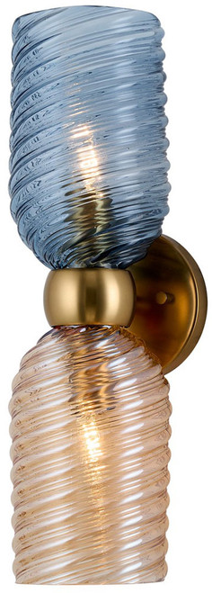 Kalco 519821AGG Azul Modern Aged Gold Wall Light Sconce