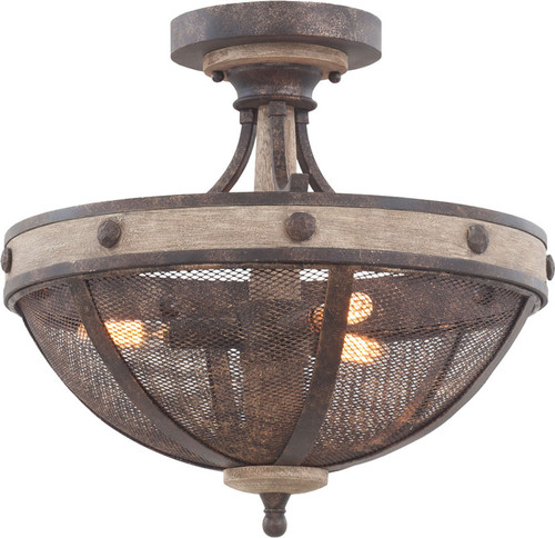 Kalco 7047 Coronado Florence Gold Overhead Lighting Fixture