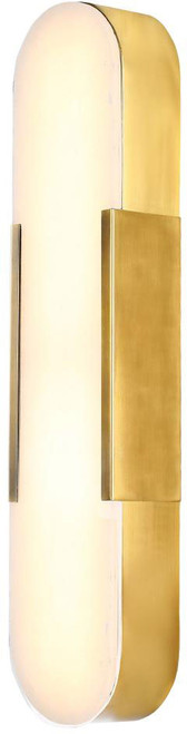 Kanova & Company KWS3121-2BS Delilah Contemporary Burnished Brass LED Bathroom Light