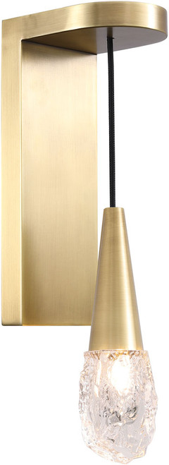 Kanova & Company KWS3204-1BS Montauk Contemporary Brushed Brass Sconce Lighting