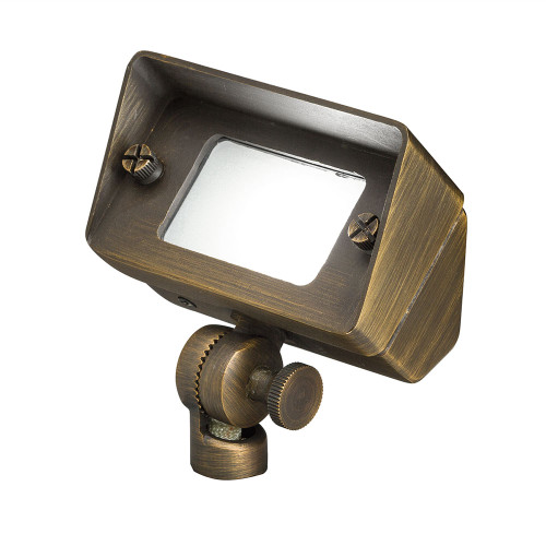 Kichler 15476CBR Centennial Modern Centennial Brass Halogen Line Voltage Outdoor Flood Light