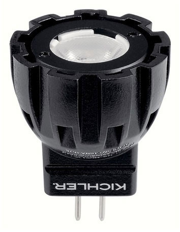 Kichler 18154 Landscape LED Black Outdoor 1.5W MR8 40 Degree 2700K Bulb