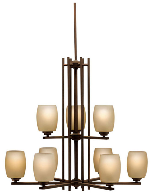 Eileen Large 30 Inch Diameter Modern 2 Tier Chandelier Lighting