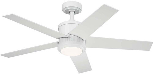 Kichler 300048MWH Brahm Contemporary Matte White LED 48" Ceiling Fan