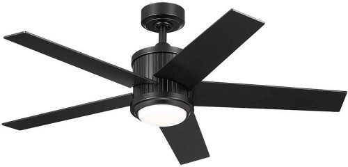 Kichler 300048SBK Brahm Modern Satin Black LED 48" Ceiling Fan