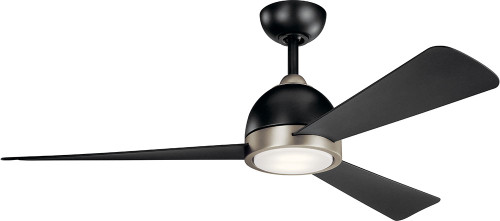 Kichler 300270SBK Incus Modern Satin Black LED 56" Ceiling Fan