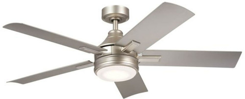 Kichler 310075NI Tide Brushed Nickel LED 52" Home Ceiling Fan