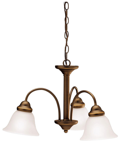 Kichler 3293 Wynberg Transitional 13 Inch Tall 3 Light Mini Chandelier Lighting