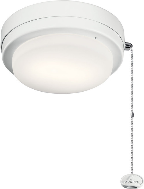 Kichler 338629MWH Arkwet Climates Matte White Exterior Fan Light Fixture