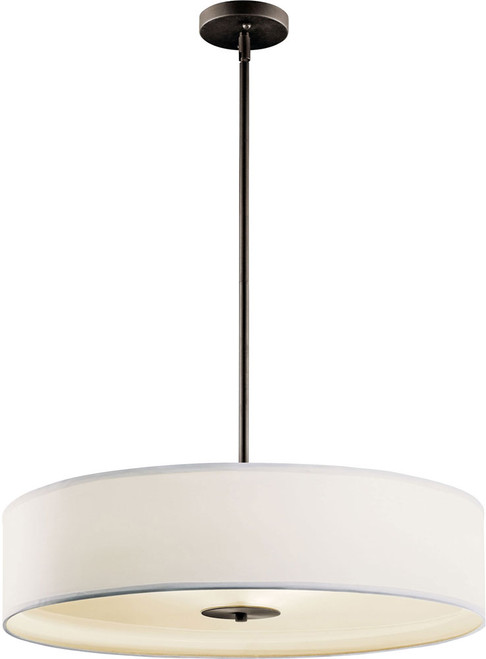 Kichler 42122OZ Olde Bronze 24" Drum Pendant Lighting Fixture