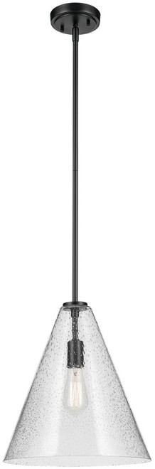 Kichler 42200BKCS Everly Contemporary Black Pendant Light