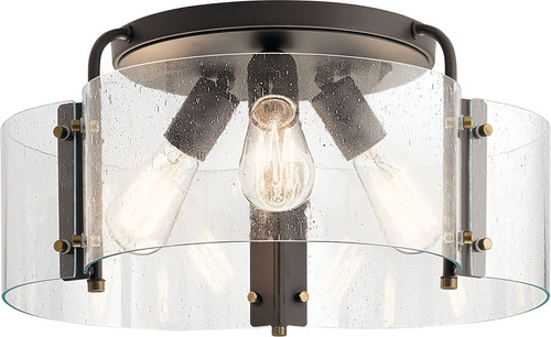 Kichler 42955OZ Thoreau Modern Olde Bronze Ceiling Light Fixture