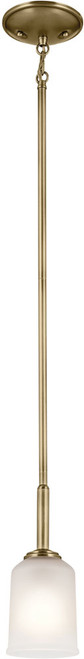 Kichler 43674NBR Shailene Contemporary Natural Brass Mini Pendant Lamp