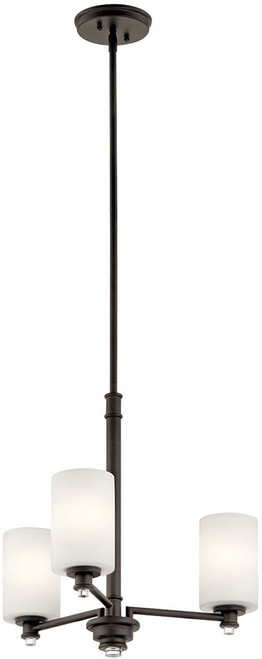 Kichler 43922OZL18 Joelson Olde Bronze LED Mini Chandelier Lamp