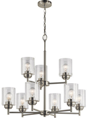 Kichler 44031NI Winslow Contemporary Brushed Nickel Chandelier Light