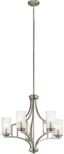 Kichler 44072NI Vara Contemporary Brushed Nickel Chandelier Lighting