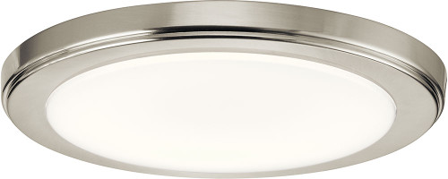 Kichler 44246NILED40 Zeo Contemporary Brushed Nickel LED 10" Flush Ceiling Light Fixture