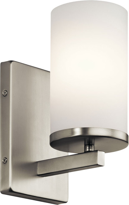 Kichler 45495NI Crosby Contemporary Brushed Nickel Lighting Sconce