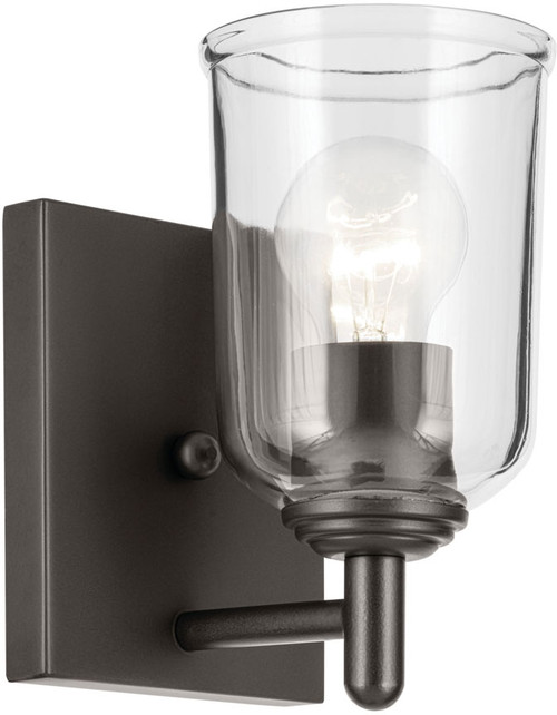 Kichler 45572OZCLR Shailene Modern Olde Bronze Wall Sconce Lighting