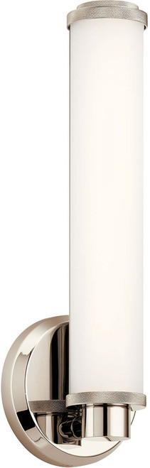 Kichler 45686PNLED Indeco Polished Nickel LED Wall Lighting Fixture
