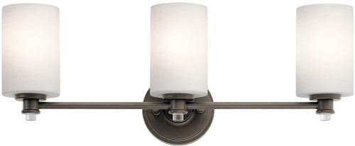 Kichler 45923OZ Joelson Olde Bronze 3-Light Bathroom Vanity Lighting