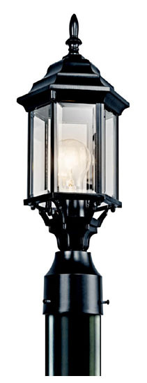 Kichler 49256BK Chesapeake Exterior Post Light in Tannery Bronze