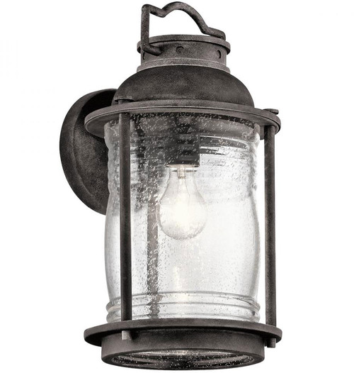 Kichler 49571WZC Ashland Bay Retro Weathered Zinc Outdoor Wall Light Sconce