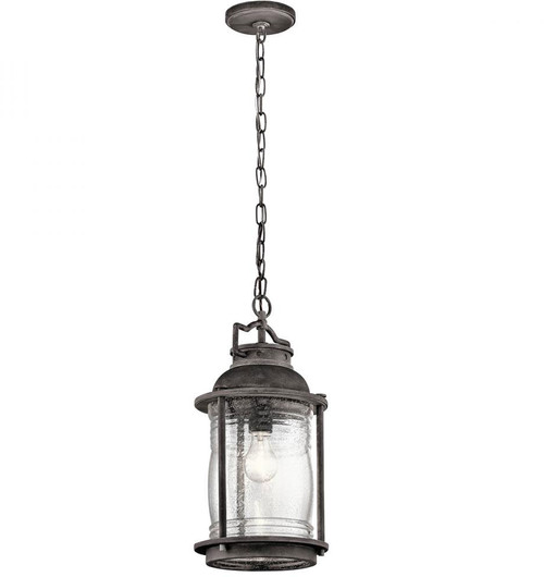 Kichler 49572WZC Ashland Bay Vintage Weathered Zinc Exterior Pendant Hanging Light