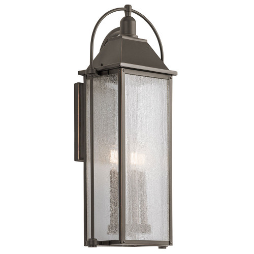 Kichler 49716OZ Harbor Row Olde Bronze Outdoor Large Wall Sconce Light